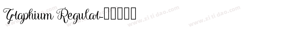 Graphium Regular字体转换